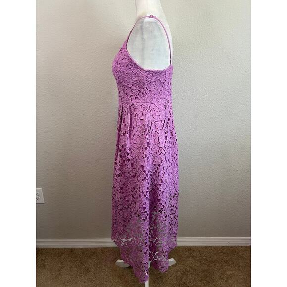 Astr the Label Lace Dress Women's M Purple A-Line Midi Classy Romantic Staple - Picture 3 of 8